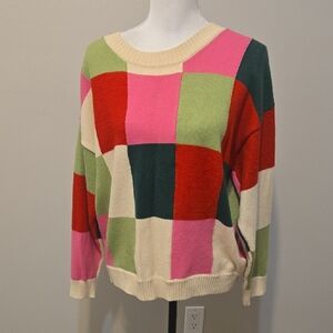 Colorful Patchwork Sweater